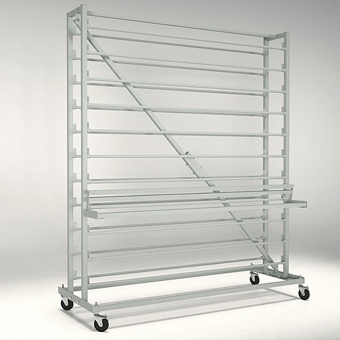 СТЕНД для клеенки передвижной с резаком 1550х16660х500 мм 22 рулона STEND1-22R