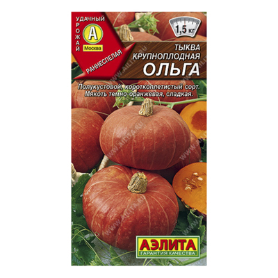 Тыква крупноплодная Ольга, 2г (Аэлита)