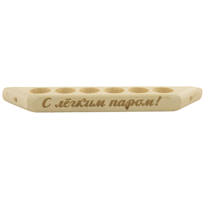 Полка для масла на 6 флаконов липа (Бацькина баня)