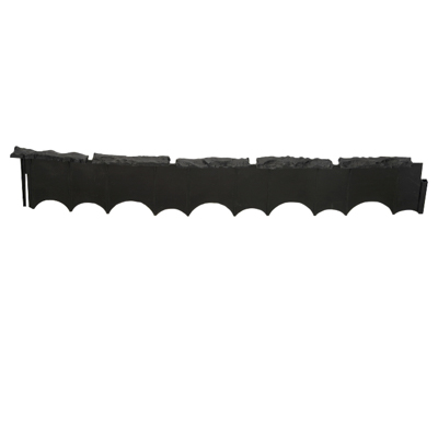 Бордюр пласт 'Камешки' 75 х 12,5 см черный 8201-Ч