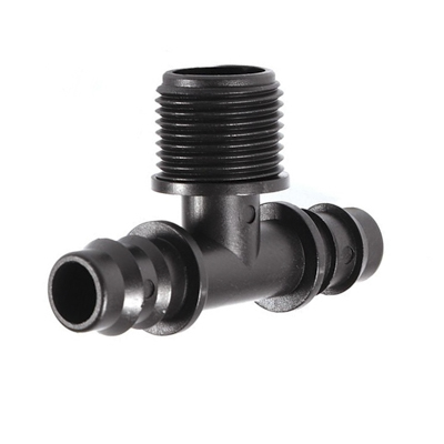 Тройник для капельной трубки d-16 мм внешняя резьба 1/2