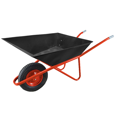 Тачка строительная  'ЧИБИС' 120л/270кг сварная (1 пневмокол 4.00-8 кузов 1 мм неразб рама) 1.120С.270