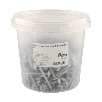 Саморез острокон с п/ш ОЦ 4,2х41 [1,0 кг] ~307 шт