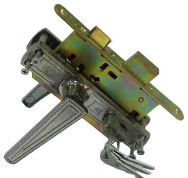 Замок врезной Зенит ЗВ-4-3.01 (хром) защ, пр риг,м/о 55 мм, кл-кл