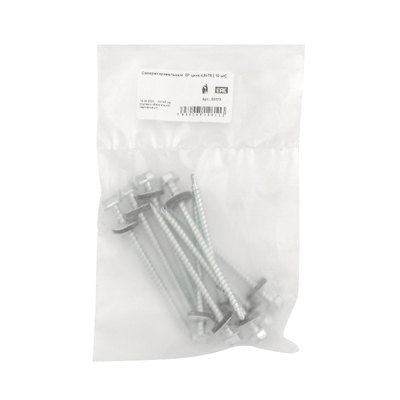 Саморез кровельный  ZР цинк 4,8х76 [уп. 10 шт] (1кг~109шт)[груп.10шт]