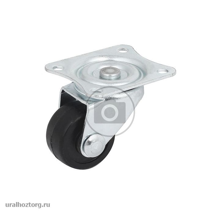 Опора колесная 25мм с пятой, поворот.подшипн.,  (H-35мм) (SANBERG) [инд. уп.][груп.10шт]