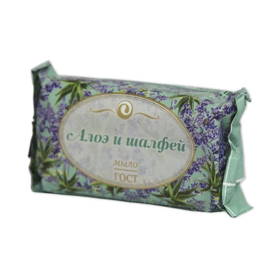 Мыло туалетное 90 гр 'Алоэ и шалфей' флоу-пак 136699 (ЕЖК)