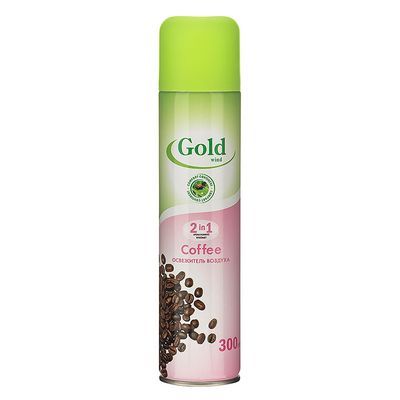 Освежитель воздуха `Gold Wind Coffee` 300мл 405см3 (Сибиар)