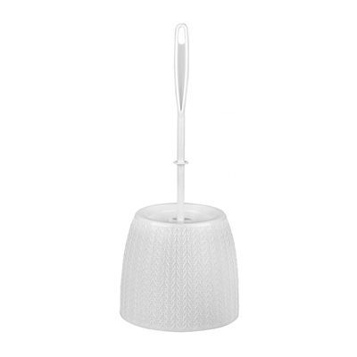 Комплект для туалета "Вязаное плетение" белый м6895 (А)