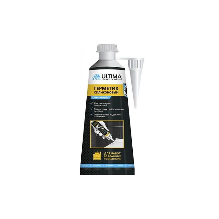 Герметик силиконовый универсальный бесцветный в блистере 80 мл (ULTIMA)