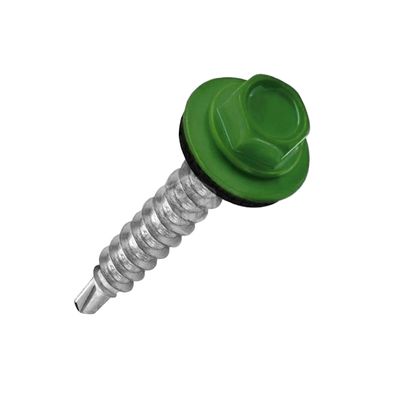 Саморез кровельный  RAL 6005 4,8*35 [уп. 50 шт] зеленый насыщеный (1кг~173шт)[груп.10шт]