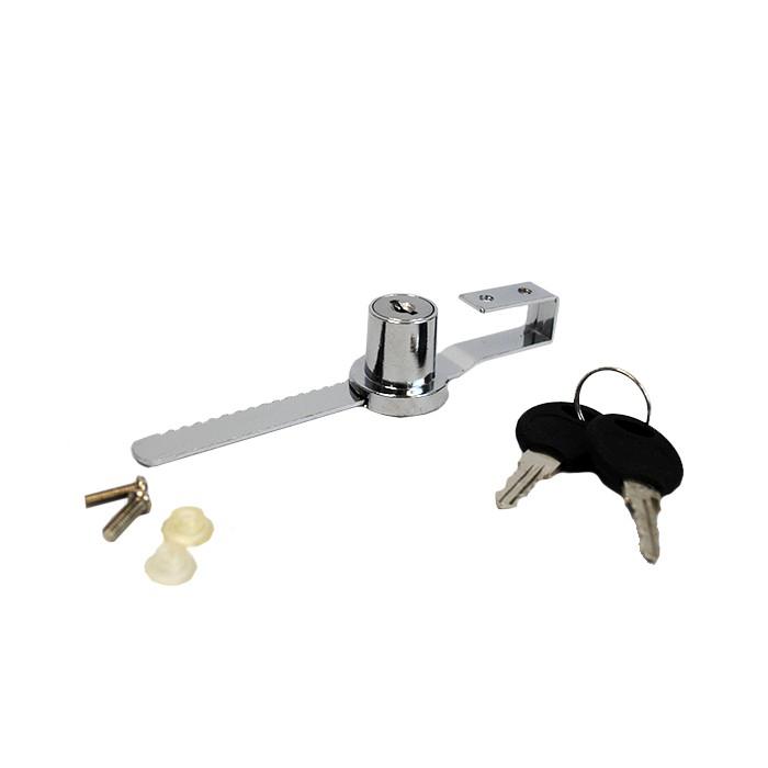 Замок мебельный `SANBERG" 120мм для раздвижных стекл. дверей (витринный)