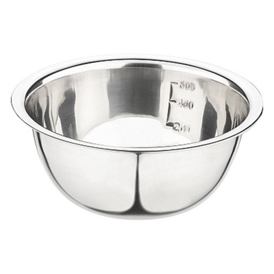 Миска нерж 0,8 л d=16 см мерная шкала Bowl-Roll-16