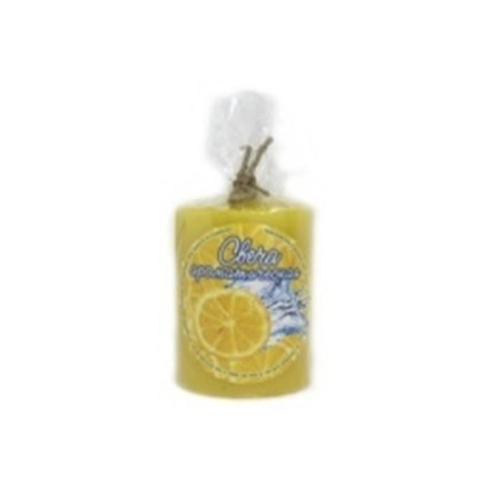 Свеча столбик 180 гр аромат "Лимонный фреш"