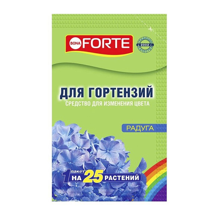 Удобрение для Изменения цвета гортензий Радуга 100 г (Bona Forte)