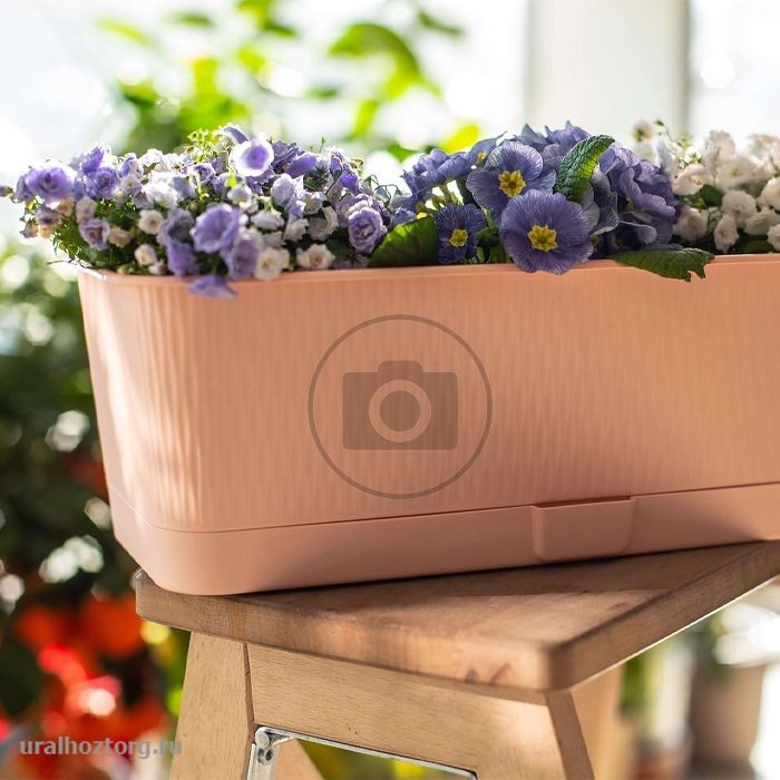 Ящик балконный  9,5 л 600x170 мм h=130 мм 'Прованс' с поддоном пудра (5Пл)