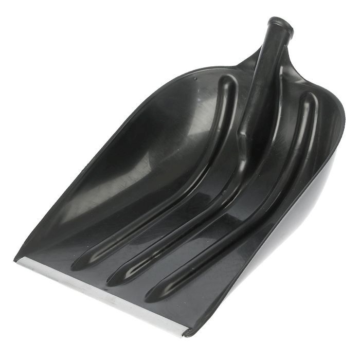 Лопата снегоуб пласт 400х510 мм с планкой d=32 `Эверест`