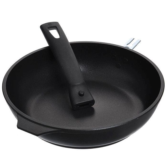 Сковорода алюм 28 см а/п съемная ручка `Традиция` с283а (Kukmara)