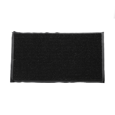 Коврик придверный влаговпитывающий ребристый 50х80 см "Стандарт" чёрный