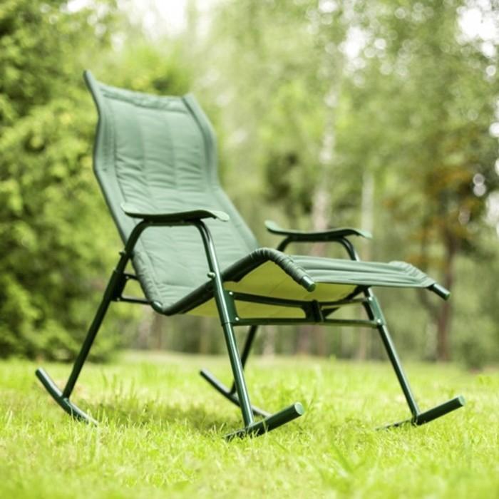 Кресло-качалка складное 110х62х94 см зеленый 'Нарочь' с238 (Ольса)