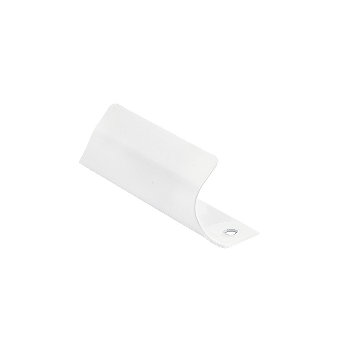 Ручка для внешнего закрывания балконной двери металл "Ракушка" (бел) (К)