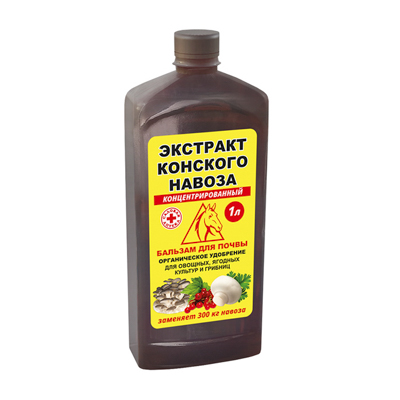 Удобрение Бальзам конский для почвы 1л для овощных, ягодных и грибниц (К/П)