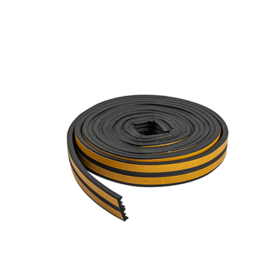 Уплотнитель самоклеящийся `PRAKTISCHE HOME` 9х4мм Е-6 м (чер) , шт