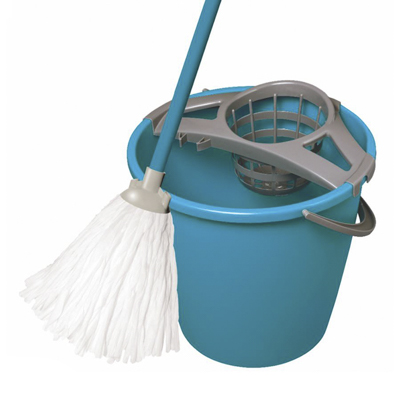 Набор для уборки Мop (10 л круглое ведро отжим + черенок 110 см + насадка вискоза) 72030 (York)