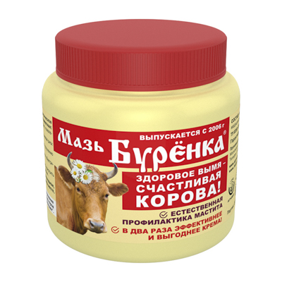 Мазь защитная д/доения 200 гр 'Буренка' (ВХ)