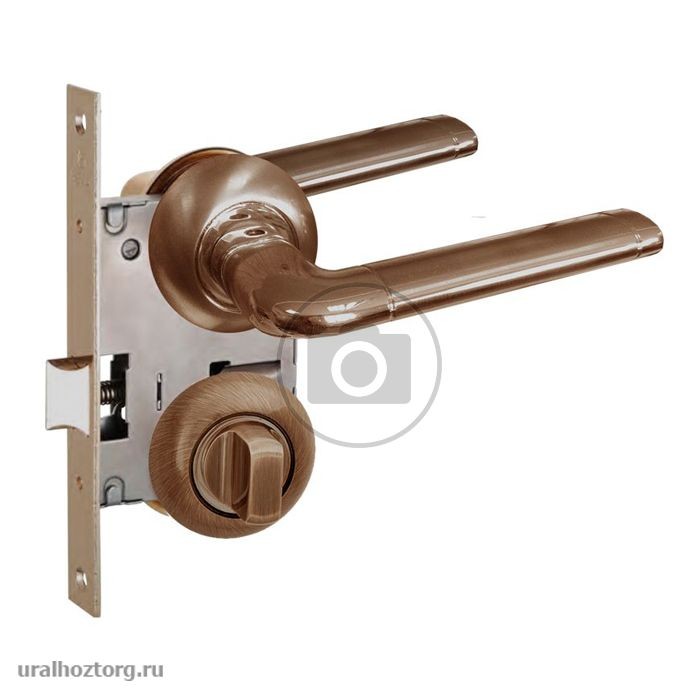 Защелка дверная `ЧИБИС` Готовое решение БЕРТА (бронза) фикс