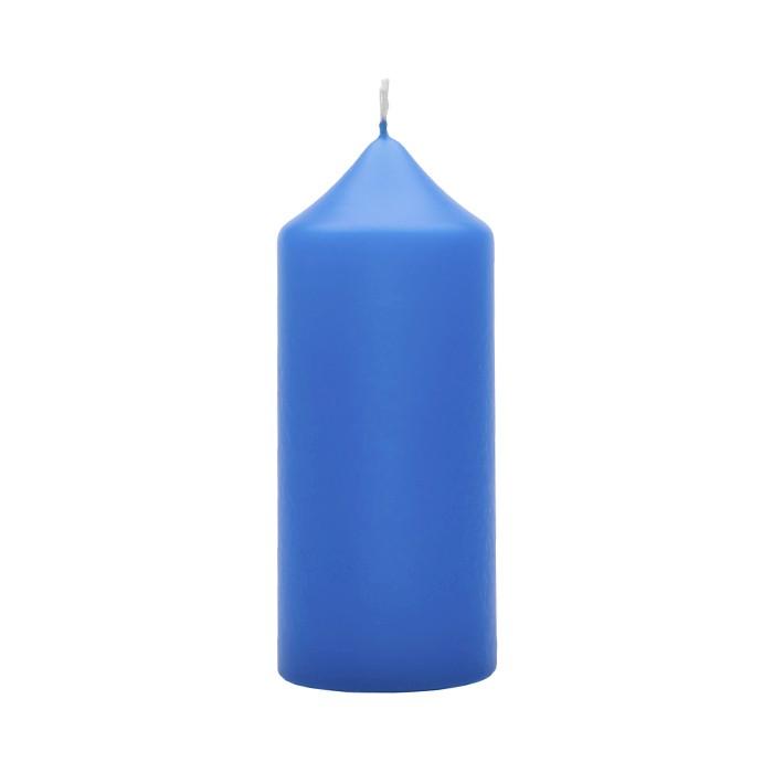 Свеча столбик 270 гр синий