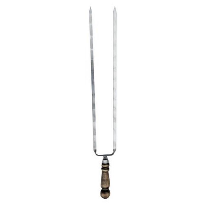 Шампур-вилка 650х10х2,5 мм с деревянной ручкой 'Шар' 2К-307