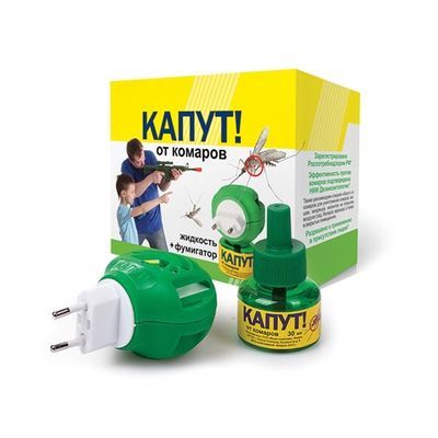 Электрофумигатор+жидкость от комаров 'Капут' 30 мл в наборе (ВХ)