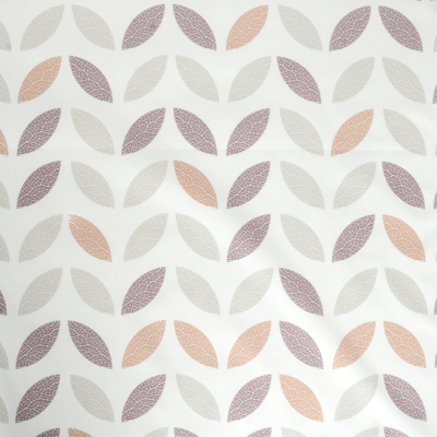 Клеенка н/ткани 1,25х25 м листья/фон сиреневый `Этюд` 610/14 (Колорит)