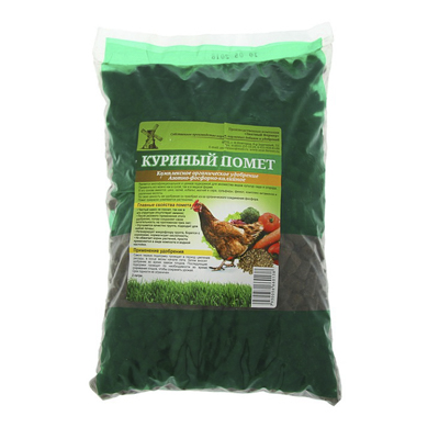 Удобрение Куриный помет гранулированный 2 л (Знатный фермер)