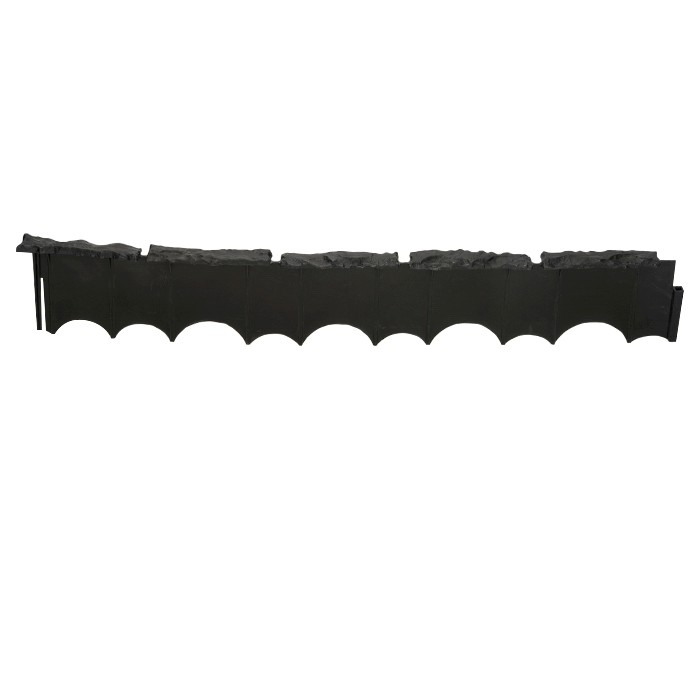 Бордюр пласт 'Камешки' 75 х 12,5 см черный 8201-Ч