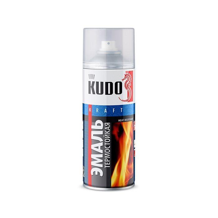 Эмаль термостойкая аэрозоль красно-коричневая  `Kudo` 520 мл (400°С±5°С)