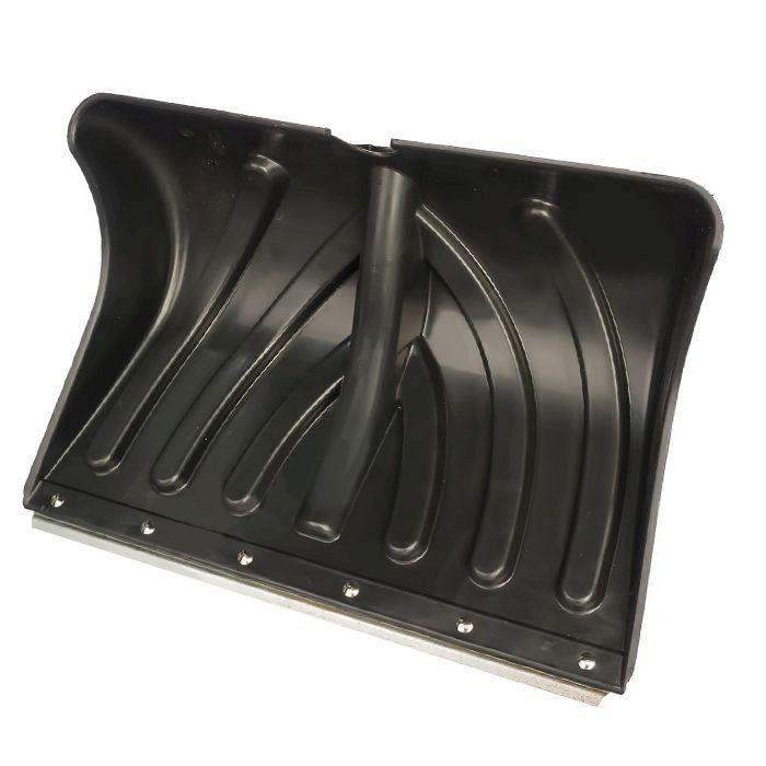 Лопата снегоуб пласт 490х340 мм d=32 `Домбай`с планкой на заклепках