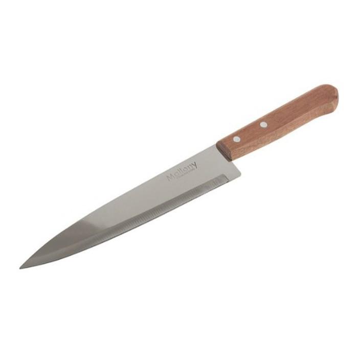 Нож поварской 20 см ручка дерево ALBERO MAL-01AL