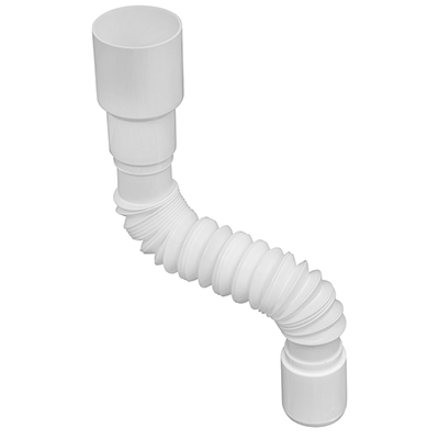 Труба гофрированная гибкая 40х40/50, длина 230-400 мм