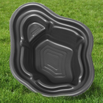 Пруд садовый декоративный пластик 190 л черный (1400 х 1050 х 450 мм)