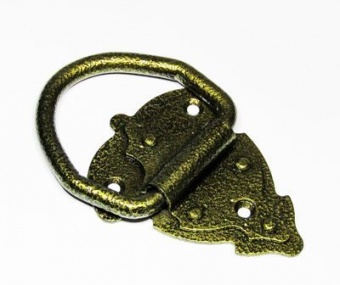 Ручка дверная мет `Кольцо` РКО-90 (стар бронза)