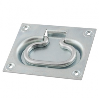 Ручка откидная 100*80 скрытая цинк (К) [инд.уп][груп.5шт]