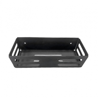 Полка универсальная настенная металл 25 х 6,5 х 10 см черная Verda Line