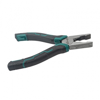 Плоскогубцы комбинированные `PRAKTISCHE TOOLS`, кованая сталь, двухкомпонентные рукоятки, 180 мм