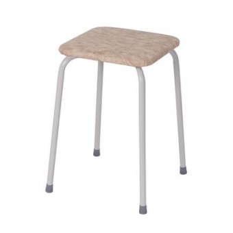 Табурет мягк.квадр.сид. до 150 кг, 4 опоры, бежевый `Пенек легкий` (ЗМИ)