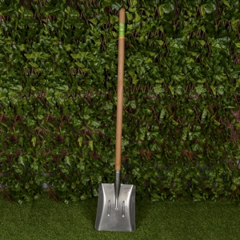 Лопата совковая ЛСП рельс.сталь `Урожайная сотка` универсальная с ребр.жест с краш дер/чер S501-4