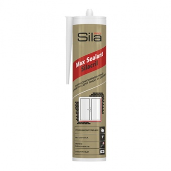 Герметик силиконизированный для окон и дверей белый 290 мл (SILA PRO MAX SEALANT SILACRIL)
