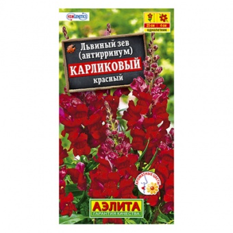 Львиный зев карликовый красный  10шт (Аэлита)