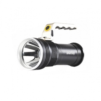 Фонарь аккумуляторный светодиодный CREE XM-L T6 10W, металлический с ручкой Smartbuy, аккумулятором 2x18650, IP54